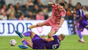 Nasib sial harus dialami oleh Lionel Messi dan kawan-kawan kala Inter Miami menjamu Orlando City dalam laga lanjutan Major League Soccer (MLS) 2026, Sabtu (02/05/2026) waktu setempat. (AP Photo/Chris Arjoon)