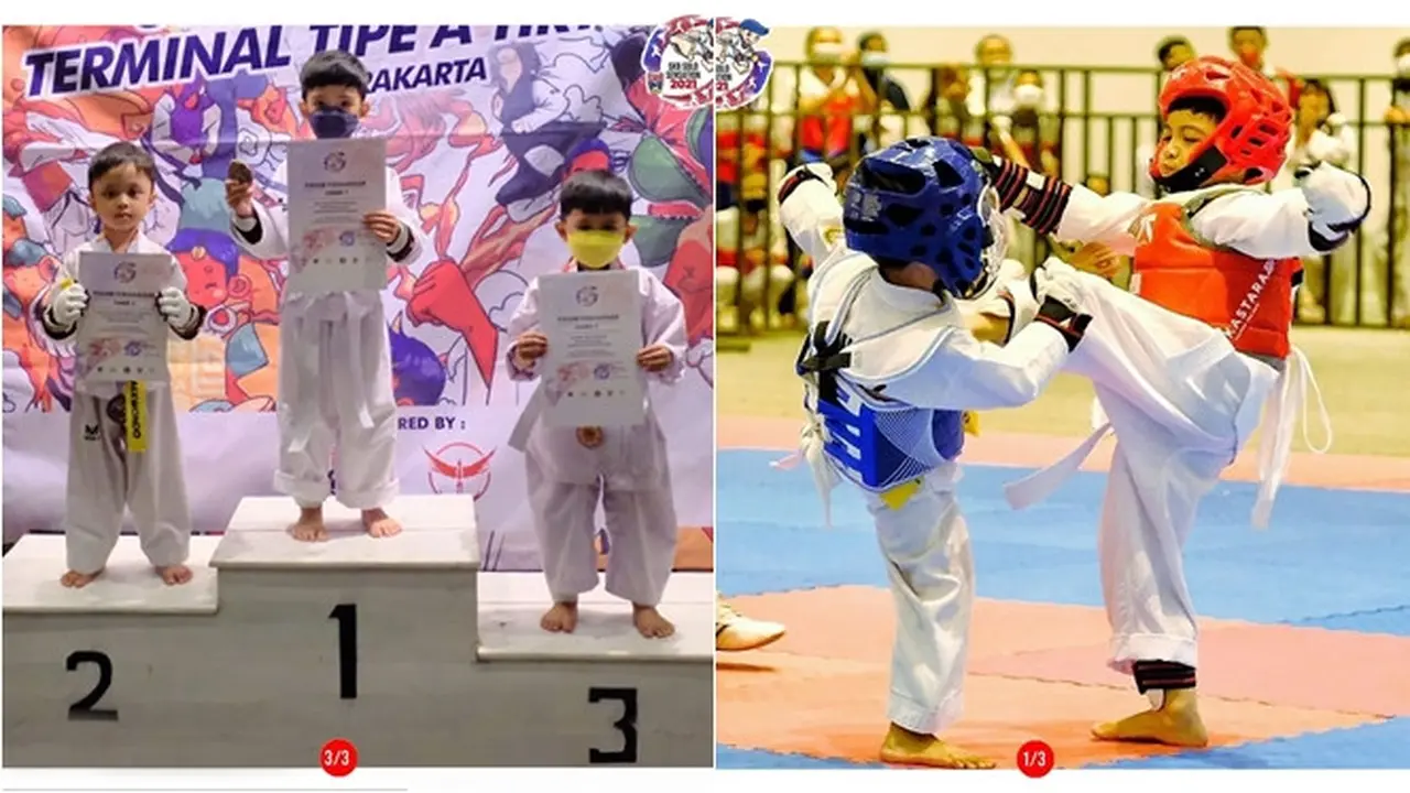 6 Momen Jan Ethes Cucu Jokowi Ikut Pertandingan Taekwondo, Sabet Medali Emas