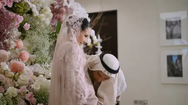 Potret Alyssa Daguise dengan Gaun Kebaya Modern di Pengajian 4 Bulan Kehamilan (Foto: Dok. Alyssa Daguise)