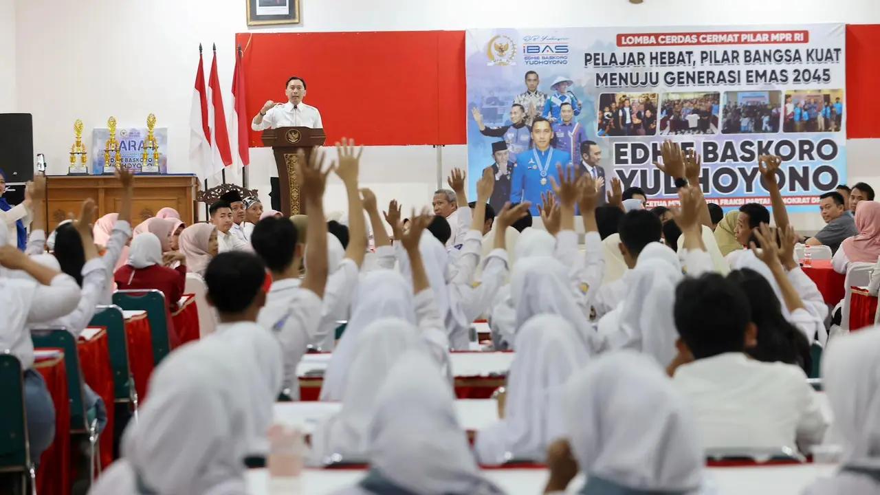 Wakil Ketua MPR RI sekaligus Ketua Fraksi Partai Demokrat DPR RI, Edhie Baskoro Yudhoyono (Ibas) saat Lomba Cerdas Cermat Kebangsaan, Rabu (24/9) (Istimewa)