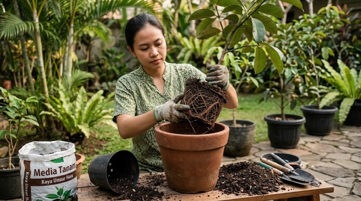 Cara Mengatasi Akar Tanaman Buah Memenuhi Pot