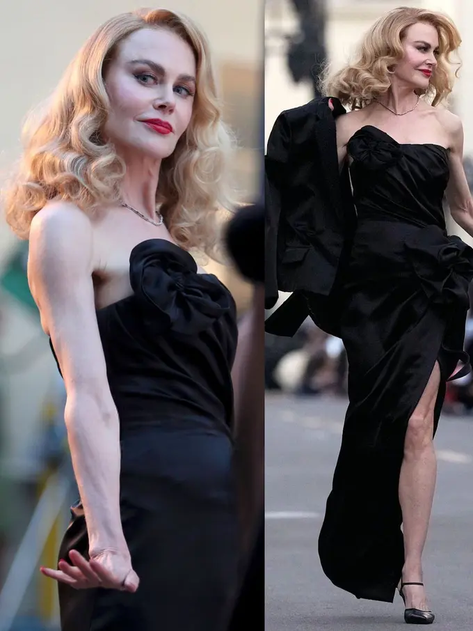 Nicole Kidman Tampil Memukau dalam Gaun Hitam Chanel yang Terinspirasi dari Rita Hayworth di Film “Gilda”