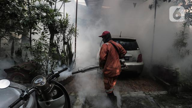Warga Pesanggrahan Lakukan Fogging untuk Cegah DBD