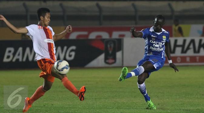 Makan Konate saat masih membela Persib Bandung. (Liputan6.com / Helmi Fithriansyah)