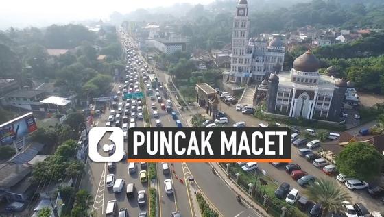 VIDEO: Pantauan Udara Kemacetan Jalur Puncak