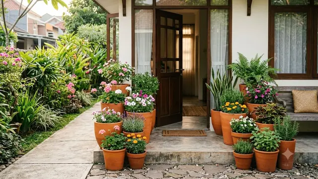Inspirasi Halaman Rumah Bergaya Cottage yang Mudah Ditiru