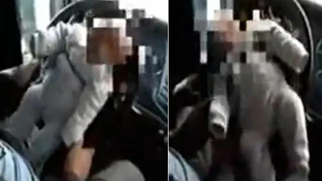 Jangan Ditiru! Ayah Ikat Bayinya Di Setir Mobil
