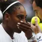 Andy Murray dan Serena Williams mengatur strategi ketika mengikuti ganda campuran Wimbledon 2019. (AFP/Adrian Dennis)