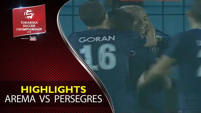 Video highlights TSC 2016 antara Arema Cronus Vs Persegres Gresik yang berakhir dengan skor 3-1 di Stadion Kanjuruhan, Malang.