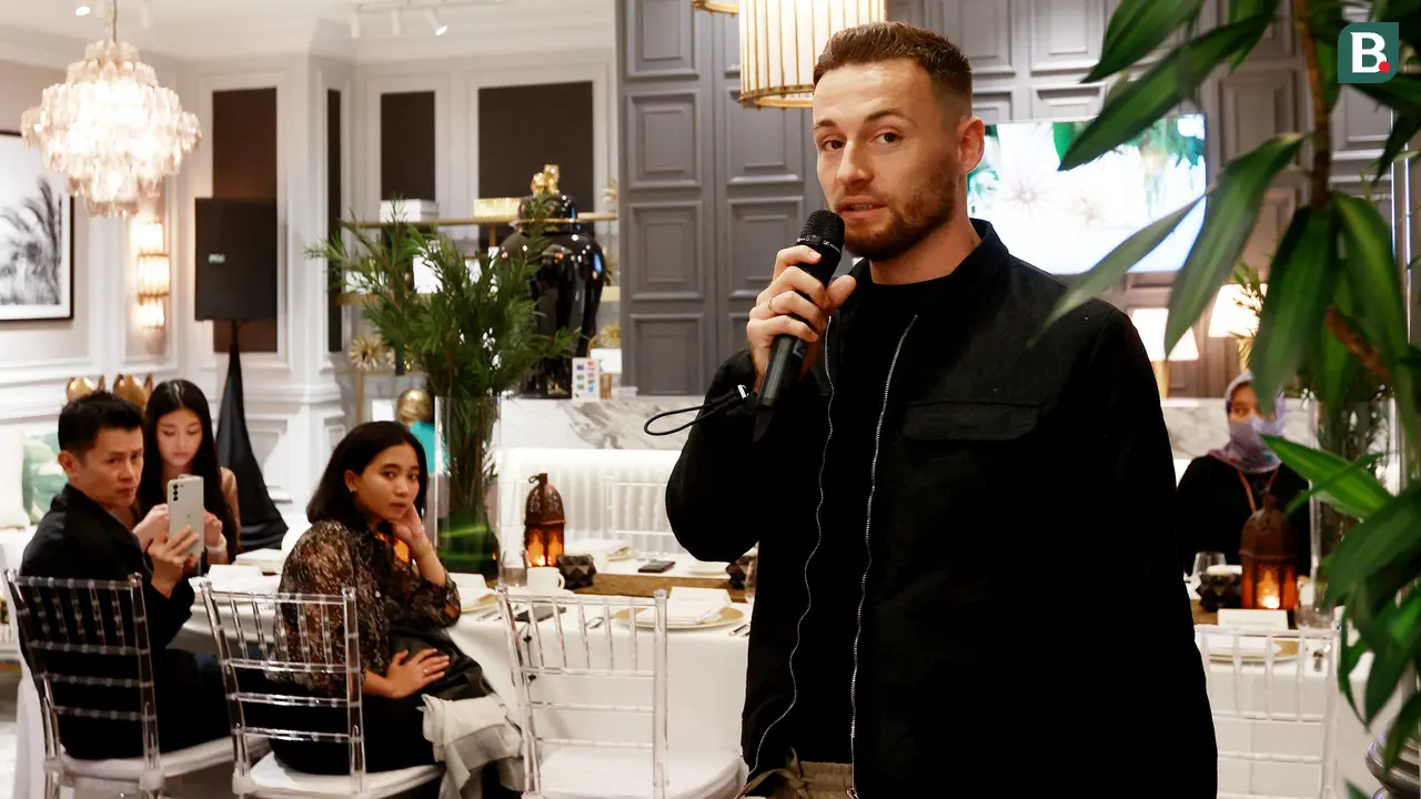 Buka puasa bersama dengan Marc Klok dan Happy Hearts Indonesia di Eichholtz Plaza Indonesia, Jakarta Pusat, Senin (10/4/2023).