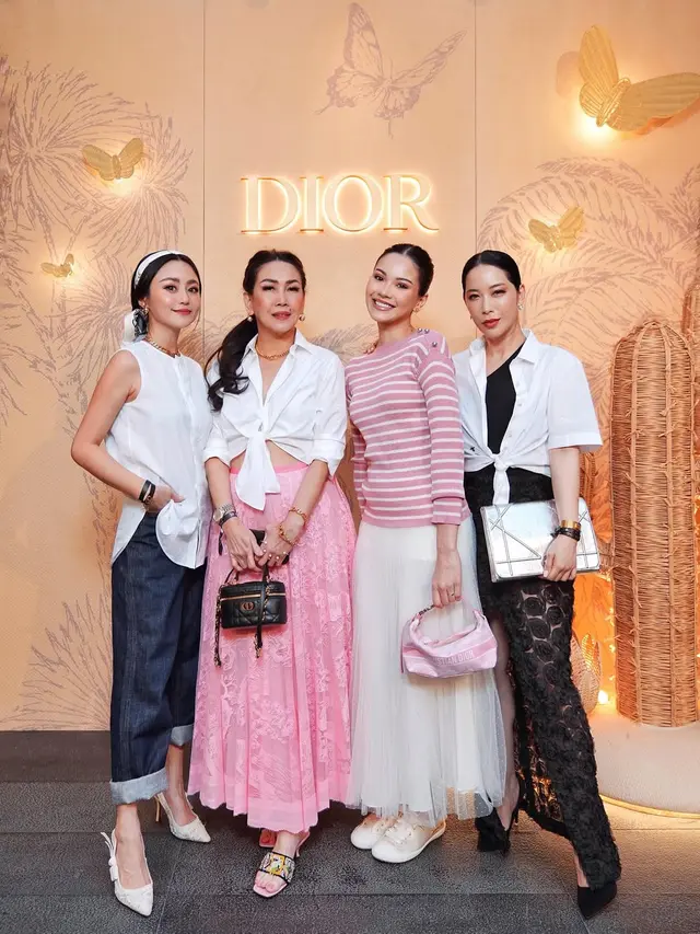 Alyssa Daguise Tampil Makin Elegan Setelah Menikah di Dioriviera Bali 2025, Jinjing Pouch Rp39Jutaan