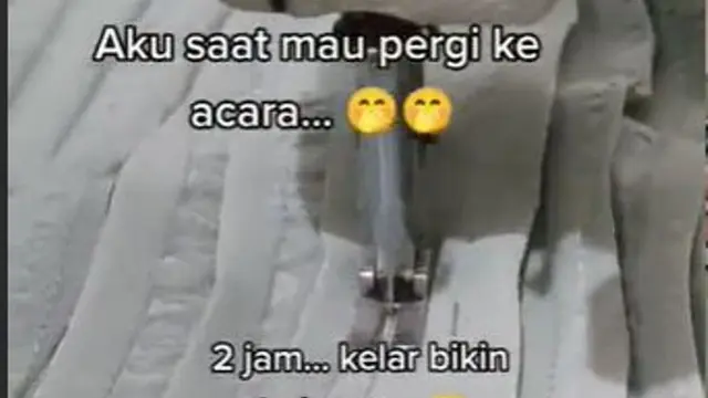 Wanita Jahit Baju dalam 2 Jam, Hasilnya Bikin Kagum dan Banyak yang Mau Beli