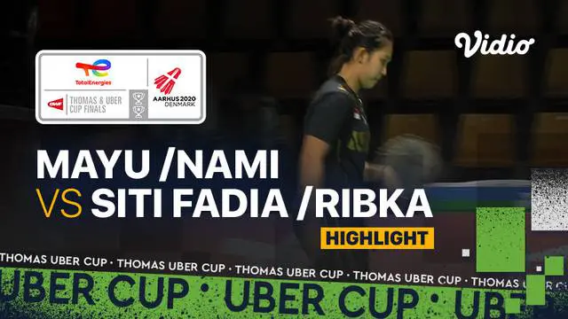 VIDEO: Highlights Piala Uber 2020, Indonesia Tertinggal 0-2 usai Siti/Ribka Kalah dari Wakil Jepang
