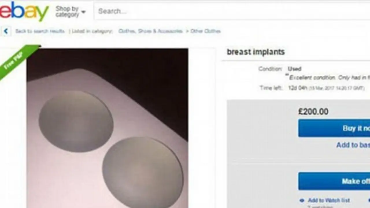 Jual Implan Payudara Bekas di eBay, Wanita Ini Dikecam