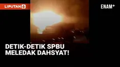 SPBU meledak dahsyat di Ibu Kota Sanaa Yaman. Ledakan diikuti dengan kebakaran besar yang terlihat dari jarak beberapa kilometer.
