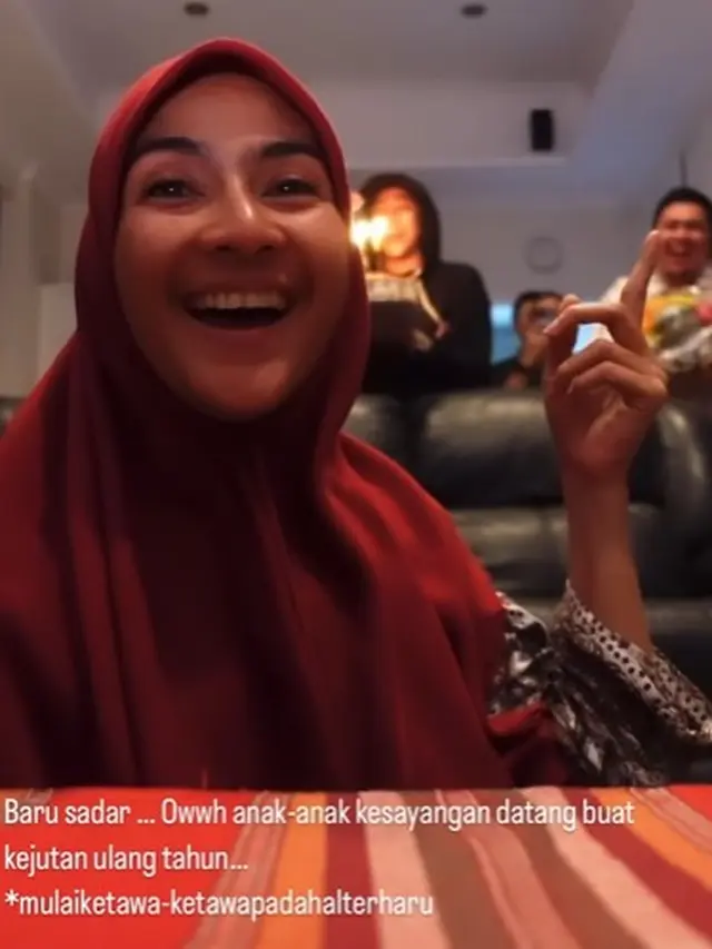 Maudy Koesnaedi dapat surprise ultah (Instagram/maudykoesnaedi)