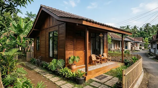 9 Inspirasi Rumah Kampung Sederhana dengan Tampilan Kekinian, Hunian Lebih Modern