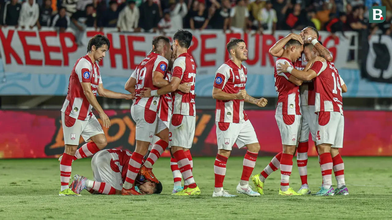 FOTO Selebrasi Gol Persis Solo