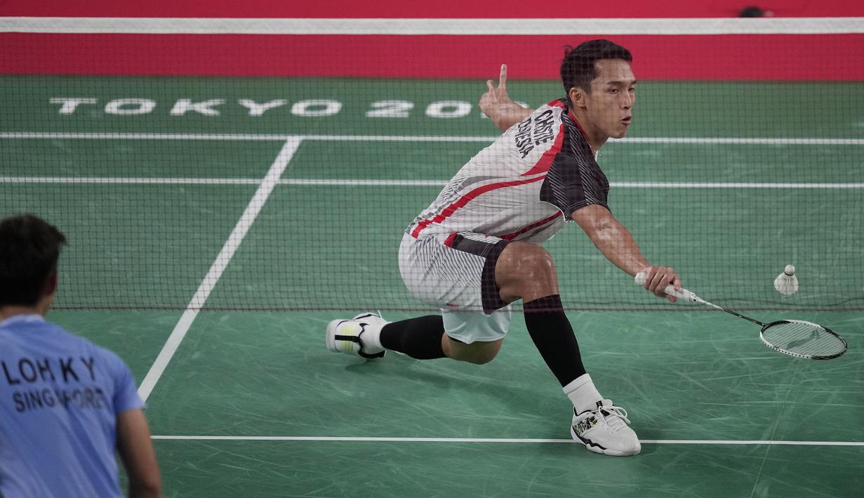 Pertandingan berlanjut ke rubber game. Rally-rally panjang mendominasi awal permainan. Sempat tertinggal, Jojo akhirnya balikkan keadaan dan pimpin interval rubber game dengan skor 11-7. (Foto: AP/Dita Alangkara)