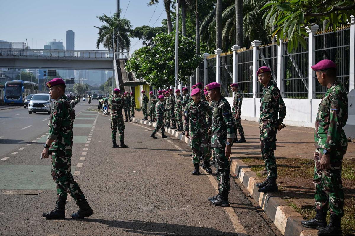 FOTO: Paska Demo Anarkis, TNI  Perketat Pengamanan Ibukota Jakarta