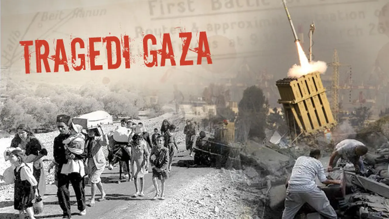 Ilustrasi Serangan Israel ke Jalur Gaza (Liputan6.com/M.Iqbal)