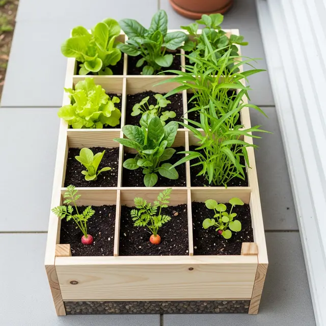 Model Kebun Mini Sederhana (Image by Gemini AI)