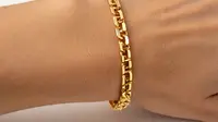 7 Model Gelang Box Chain Emas London Cocok untuk Pesta, Lagi Tren di 2025