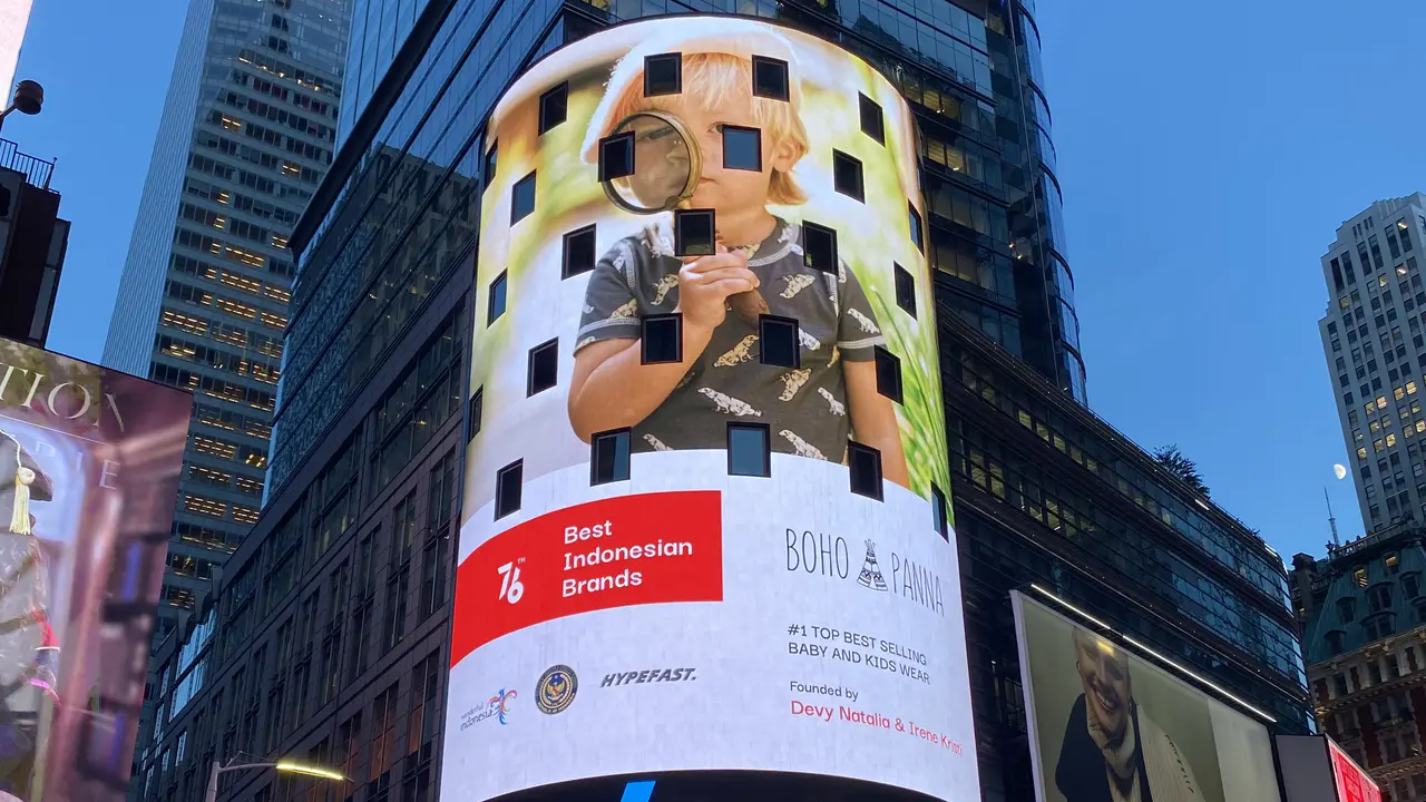 HUT ke-76 RI, 16 Brand Indonesia Mejeng di Times Square New York