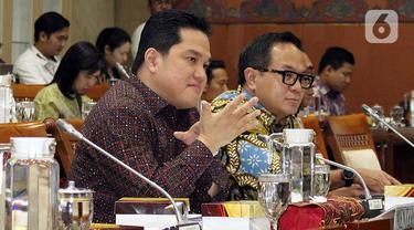 Erick Thohir Rapat Perdana di DPR