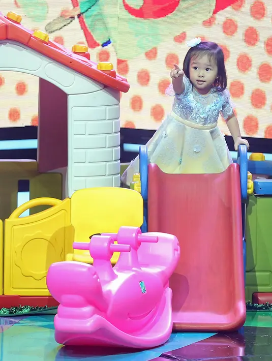 Putri Ruben Onsu ini memang pantas menjadi pemenang. Pasalnya wajah dan tampilannya memang sangat menggemaskan.  (Bambang E.Ros/Bintang.com)