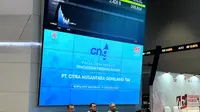 Pencatatan perdana saham PT Citra Nusantara Gemilang Tbk (CGAS) pada Senin, 8 Januari 2024. (Foto: Liputan6.com/Elga N)