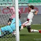 Penyerang AC Milan Alessio Cerci mengungkapkan kegembiraannya usai mencetak gol perdana di laga Palermo melawan Milan