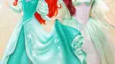 Momen lain memperlihatkan Tasya cosplay ala princess Ariel. Ia mengenakan corset tulle dress nuansa biru-lilac dengan detail payet mewah.  [@tasyafarasya]