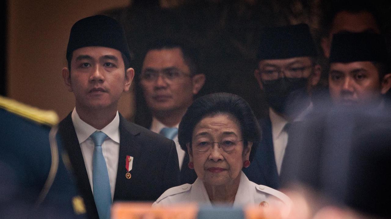 FOTO: Momen Pertemuan Prabowo, Gribran dan Megawati di Gedung Pancasila