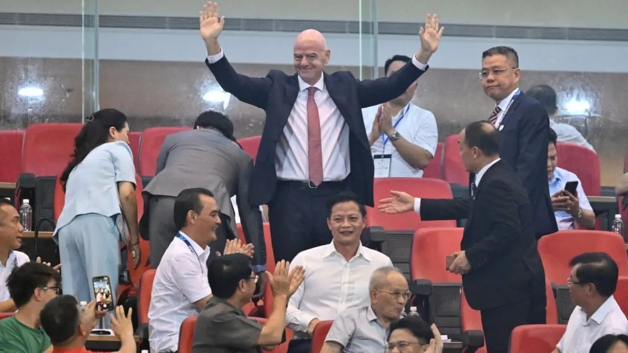 Gianni Infantino di final Piala AFF 2026