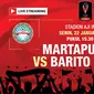 Live streaming Martapura Fc Vs Barito Putera (Liputan6.com/Trie yas)