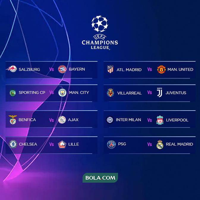 Jadwal Lengkap Liga Champions 2021 / 2022 - Dunia Bola.com