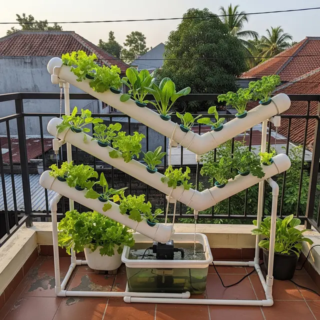 9 Model Hidroponik Bertingkat untuk Balkon Rumah, Hemat Tempat dan Mudah Dibuat