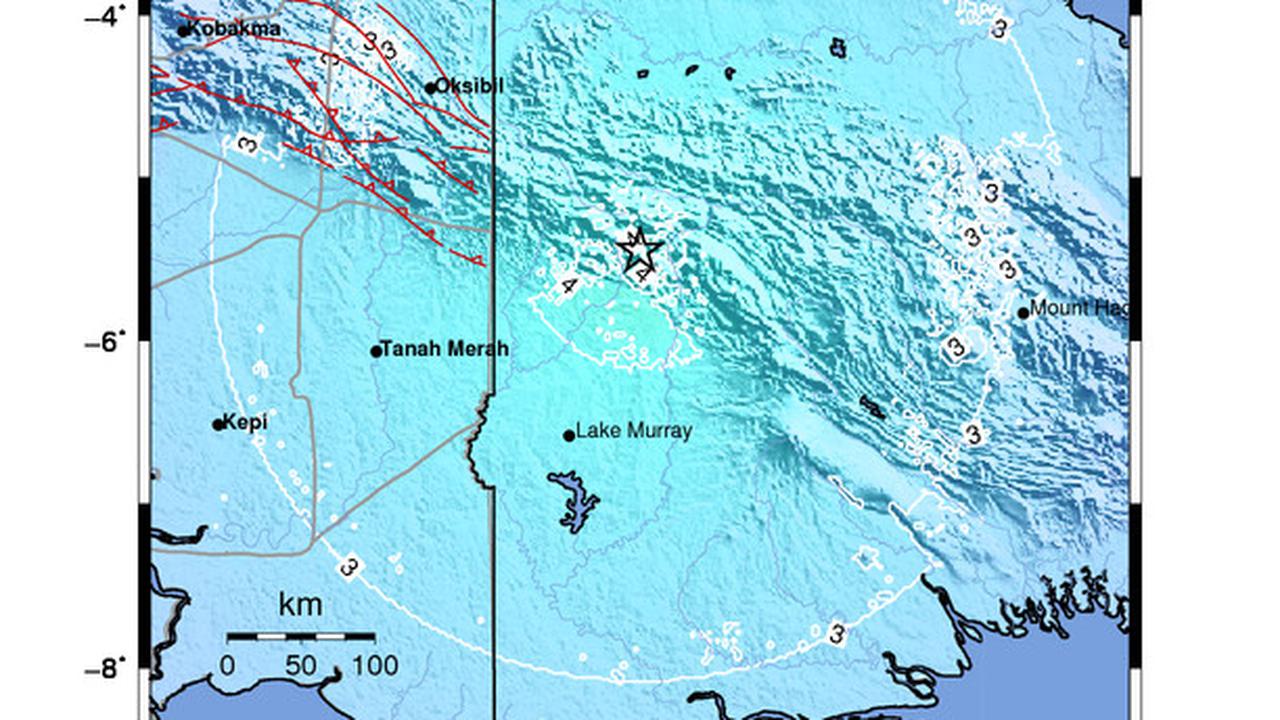 Detik-Detik Gempa M6 Guncang Tenggara Oksibil