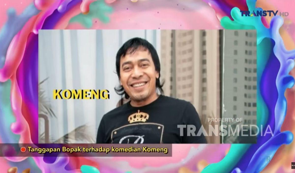 Selain Sule kemudian ada foto Komeng. Menurut Bopak, Komeng merupakan sosok komedian jenius.<br>