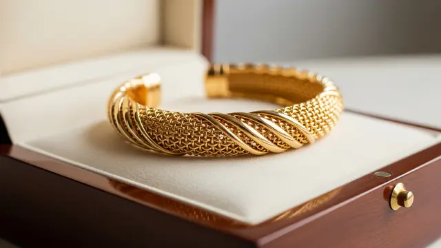 Model Gelang Emas Mewah untuk Ibu Usia 50 Tahun Gelang Anyaman atau Kepang