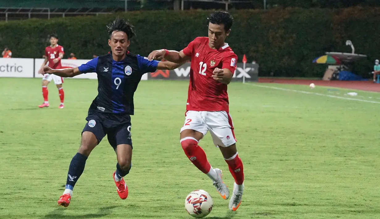 Namun kinerja Pratama Arhan dan kawan-kawan justru mengendur usai keunggulan 3-0. Kamboja mampu memperkecil skor menjadi 1-3 melalui skema tendangan sudut di menit ke-37. (Dok. PSSI)
