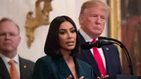 Kim Kardashian West  berkampanye tentang reformasi peradilan pidana di Gedung Putih (AFP Photo)