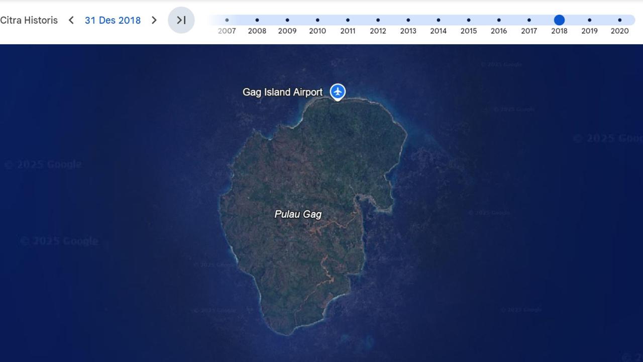 Penampakan transformasi Pulau Gag Raja Ampat yang jadi lokasi tambang nikel