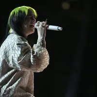 Billie Eilish di Grammy Awards 2020. (Photo by Matt Sayles/Invision/AP)