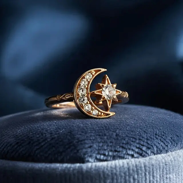 Cincin Enas Chulvi Bulan Bintang (Created by AI)