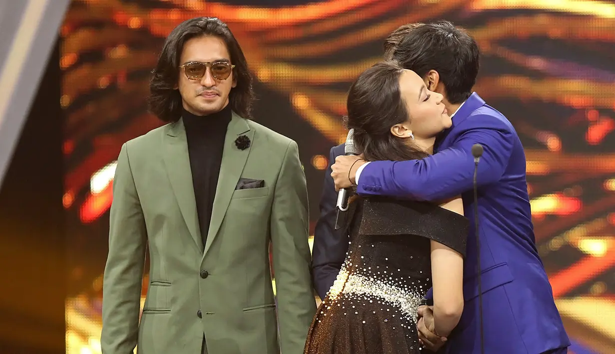 Adik kandung Bryan Domani itu mengaku tak menyangka jika namanya disebut sebagai pemenang SCTV Awards untuk kategori Aktris Pendamping Paling Ngetop. (Adrian Putra/Bintang.com)