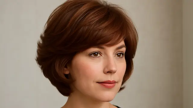 Model Rambut Soft Layer Volume untuk Rambut Tipis/Ilustrasi gambar oleh AI