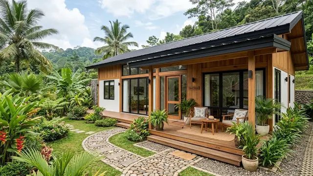 Model Rumah Satu Lantai Ideal untuk Pasangan di Masa Tua/AI Generated