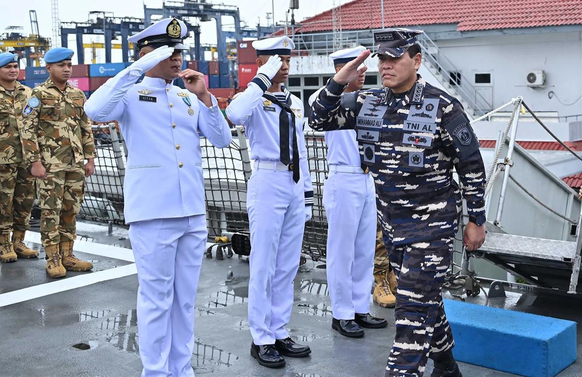 FOTO: 120 Prajurit TNI AL Kembali ke Tanah Air Usai Misi Perdamaian PBB di Lebanon